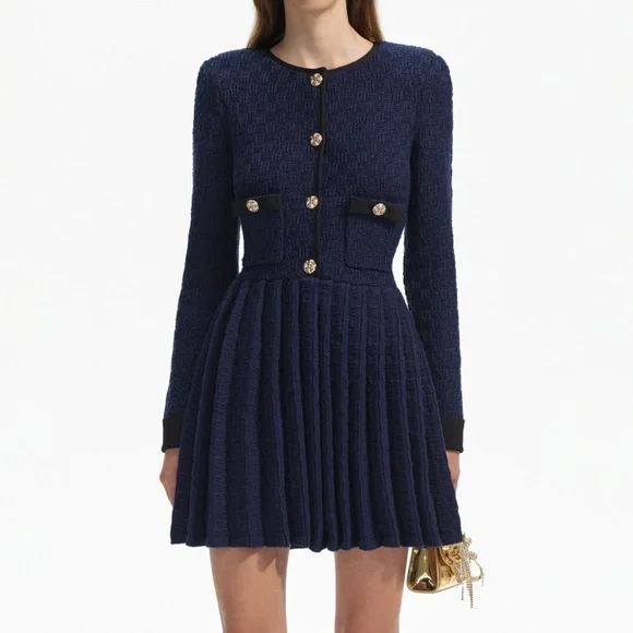 open lace back dress GANNI Women's Pleated Georgette Flounce Smock Midi Dress